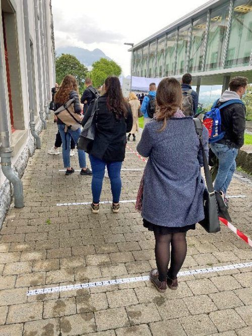 Auch an der Uni hieß es für Marielle Hauts Abstand halten.