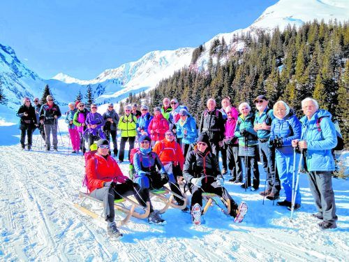 Bei herrlichem Wetter machten die Seniorenbund-Mitglieder eine Wanderung zur Lindauer Hütte. Seniorenbund