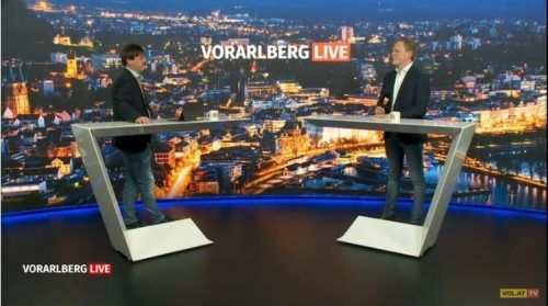 Christof Bitschi im Gespräch mit Vorarlberg LIVE-Moderator Marc Springer.