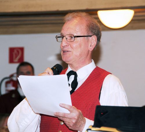 Christoph Lutz (MV Gaißau) hat den Ehrungsabend organisiert.