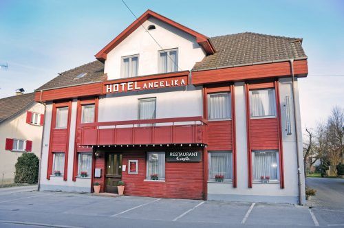 Das Hotel Angelika an der Landstraße in Hard ist seit Jahresbeginn geschlossen. Hier wäre Platz für Kriegsflüchtlinge. AJK