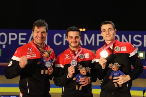 Das Silberteam (v. l.): Martin Strempfl, Andreas Thum und Patrick Diem. ÖSB
