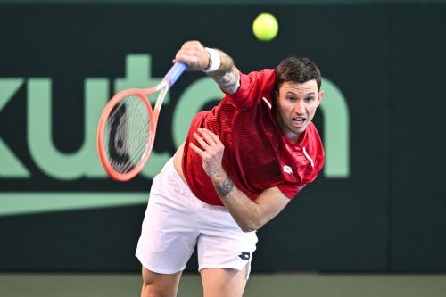 Dennis Novak holte den ersten Punkt für Österreich im Duell mit Südkorea. gepa