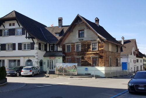 Der alte Stadel in Wolfurt wird einer Revitalisierung unterzogen. hapf