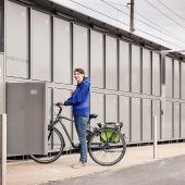 Verschließbare Radboxen in Lustenau