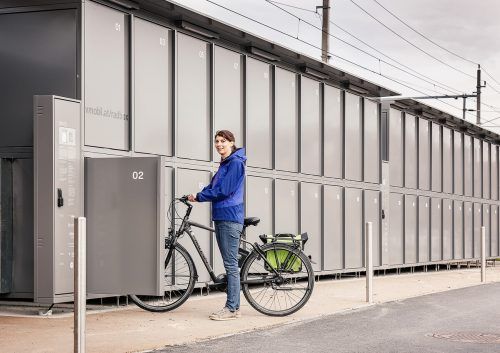 Die Fahrradboxen kann man online anmieten und zwar für bis zu einem Jahr. Lustenau