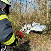 Zwei Schwerverletzte bei Absturz von Kleinflugzeug