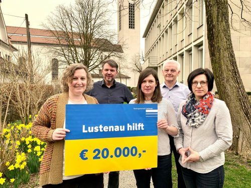 Die Marktgemeinde Lustenau hat als Soforthilfe 20.000 Euro gespendet. GDe