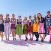 Premiere der Dirndl Ski Gaudi in der Silvretta bei bestem Wetter