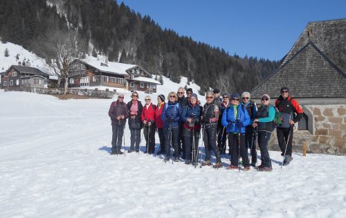 Die Seniorenbund-Wandergruppe wanderte in Richtung Bregenzer Hütte. Seniorenbund