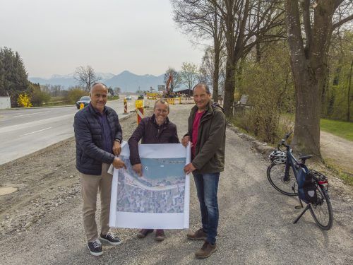 Die Vorfreude bei Sparr, Bacher und Plank (v.l.) ist groß.