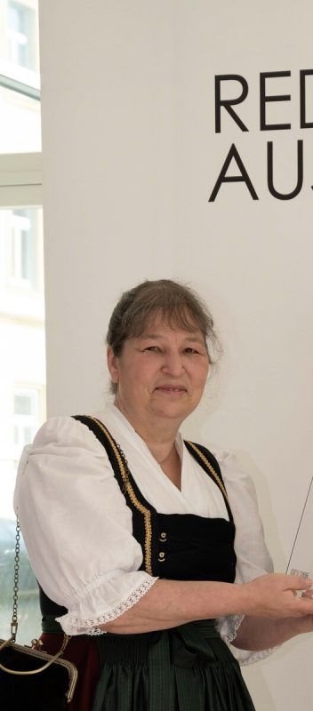 Die Wettbewerbssiegerin Margareta Diem.  Weidwerk