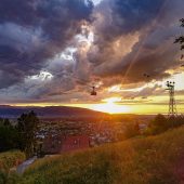 Abends auf den Karren