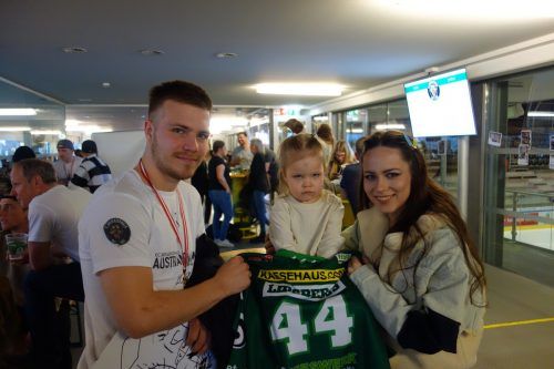Goalgetter Roberts Lipsbergs brachte seine Familie mit.