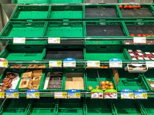 Hamsterkäufe wie zu Pandemiebeginn: Mit guter Vorbereitung kann man auch in Krisen Ruhe bewahren.  VN/Steurer