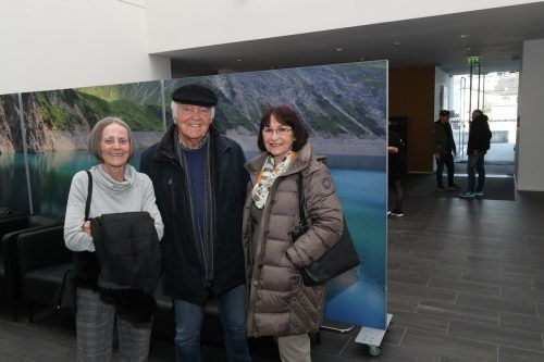 Heidi Schalber mit Norbert und Else Ender.