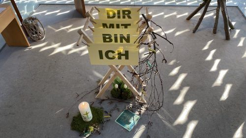 ICH-BIN-MIT-DIR sind die vier Worte der ersten Fastenwoche
