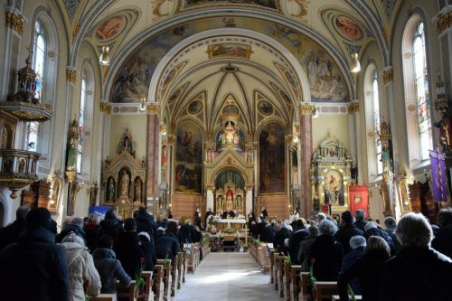 Im Schrunser Münster zum heiligen Jodok wurde Gräfin Eleonore Schönborn die letzte Ehre erwiesen. sco
