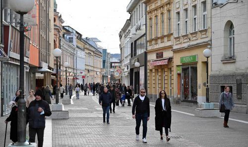 In Banja Luka ist der Unabhängigkeitstag ein normaler Werktag.  AFP