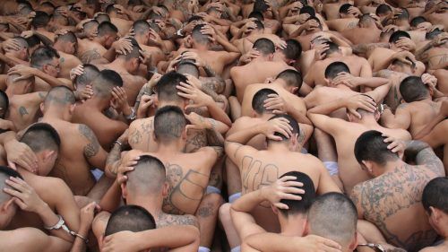 In El Salvador wurde nach einer Mordwelle der Ausnahmezustand ausgerufen. Präsident Nayib Bukele hat den Verbrecherbanden ein Ultimatum gestellt und angekündigt, die Strafen für ihre mehr als 16.000 inhaftierten Mitglieder (Bild) zu verschärfen. AFP/Handout