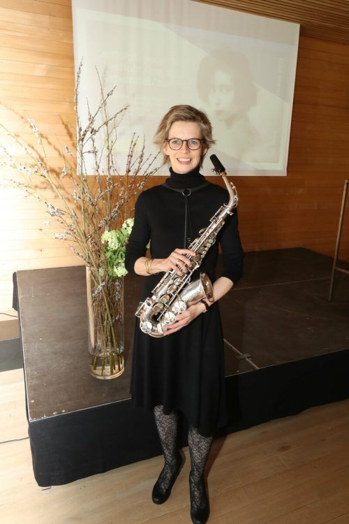 Jazz-Saxophonistin Doris Franz sorgte für die musikalische Umrahmung.