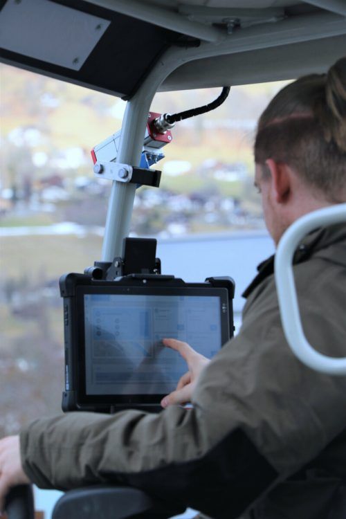 Das Sodex-System vermisst die Baustelle laufend automatisch. sodex