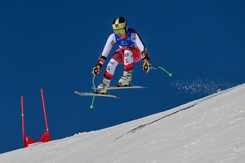 Magdalena Egger fliegt dem Super-G-Titel entgegen. Die Lecherin fuhr in dieser Saison bereits neun Mal einen Podestplatz heraus. gepa