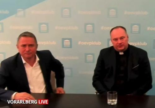 Mandatar Norbert Sieber und Pater Andrej waren bei Vorarlberg LIVE zugeschaltet.