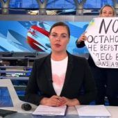 Anti-Kriegs-Protest im TV