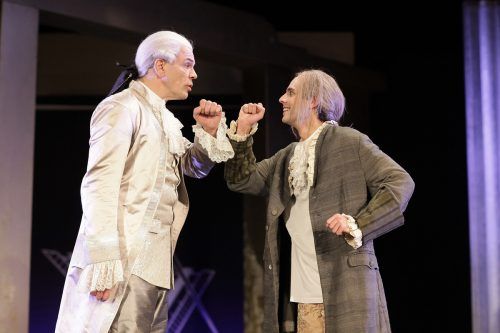 Mozart als Opfer des intriganten Salieri.  Dietrich Dettmann
