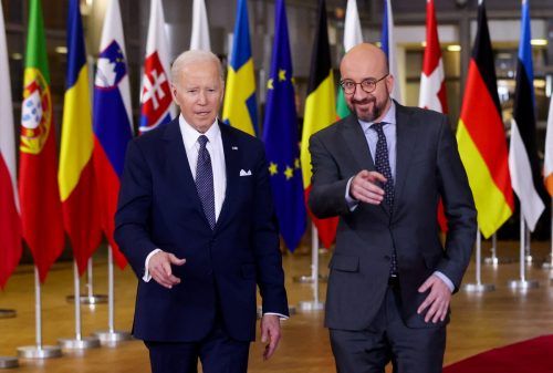 Nach Nato- und G7 war der EU-Gipfel das dritte Spitzentreffen (bei Redaktionsschluss im Gange). US-Präsident Joe Biden nahm zeitweise als Gast daran teil. afp