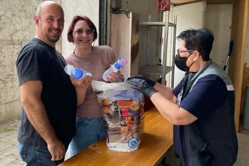 Noch bis Freitag werden in der Alten Säge Spenden entgegengenommen.