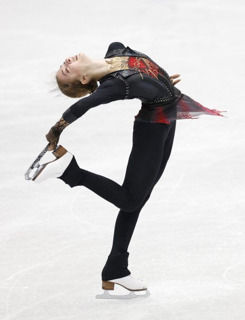 Olga Mikutina lief bei der WM, abgesehen vom Fehler beim Lutz, tadellos. reuters
