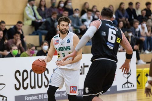 Panagiotis Zaraidonis und die Raiffeisen Dornbirn Lions müssen innerhalb von 48 Stunden gleich drei Mal antreten.  VN/Sams