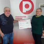 PVÖ Vorarlberg spendet 500 Euro für Ukraine