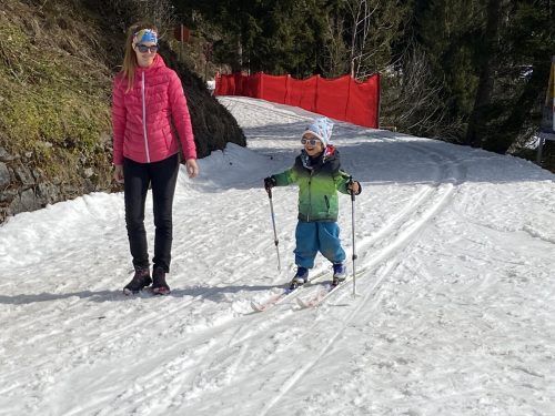 Sogar ganz kleine Langläufer sammelten Kilometer für den guten Zweck.