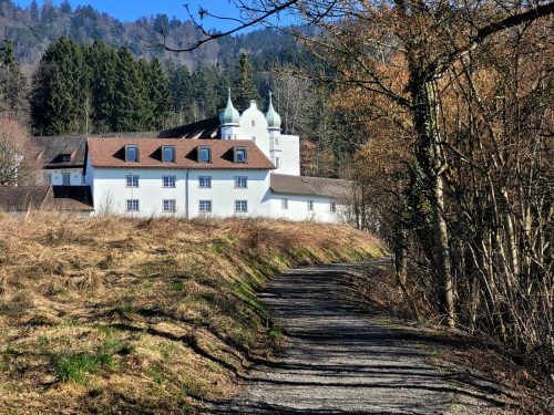 Über den Schlossweg und den Salvatorweg gelangt man in Lochau vom Schloss Hofen bis an den Bodensee. bms/4