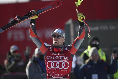 Vierter Saisonsieg im Super-G, Aleksander Aamodt Kilde gewann zum zweiten Mal in dieser Disziplin die kleine Kugel. ap