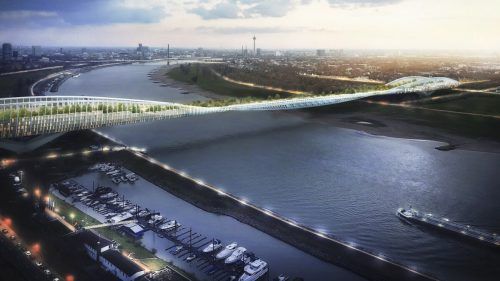 Vision einer Green Bridge in Düsseldorf. RKW.PLUS
