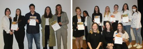 Von Jury und Publikum auf das Stockerl gehievt: die besten der Handelsakademie (l.) und der HLT. STP/4