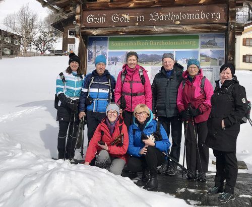 Winterwanderung am Bartholomäberg.  Seniorenbund Feldkir ch