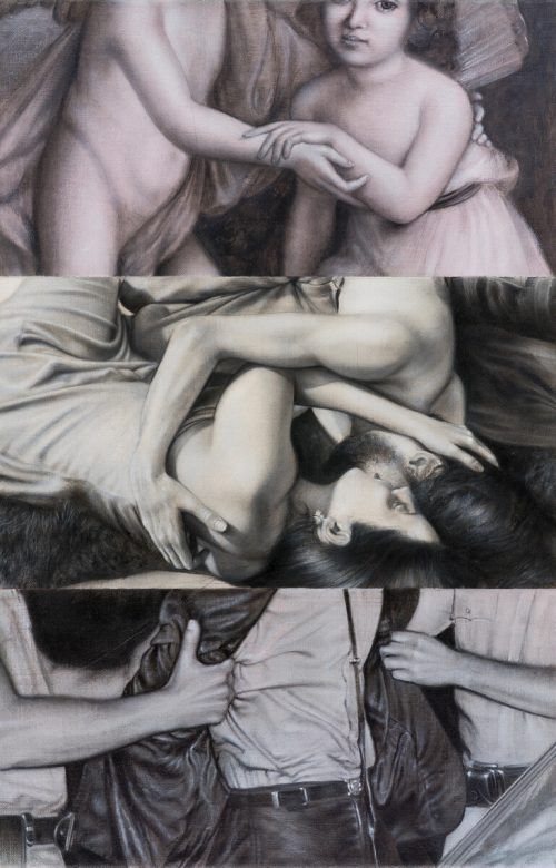 Zu sehen ist unter anderem die Darstellung von Amor und Psyche.