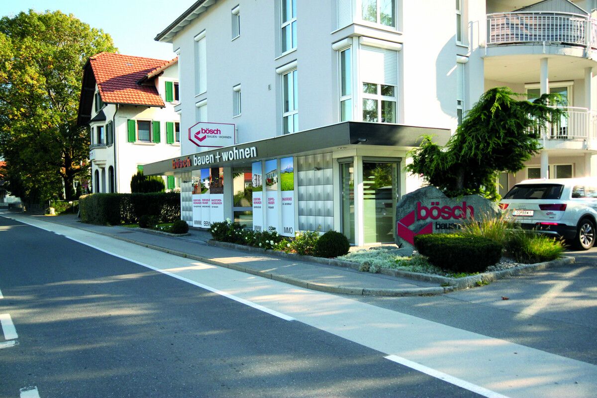 Der Firmensitz von Bösch in Lustenau. Das Unternehmen ist als Baufirma und im Bauträgergeschäft tätig. wpa