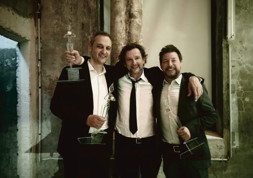 Carini-Geschäftsführer Edgar Sohm, Marty Rauch, Werbeagentur IRR, und Robert Keller, Marketingleiter der Offsetdruckerei Schwarzach.