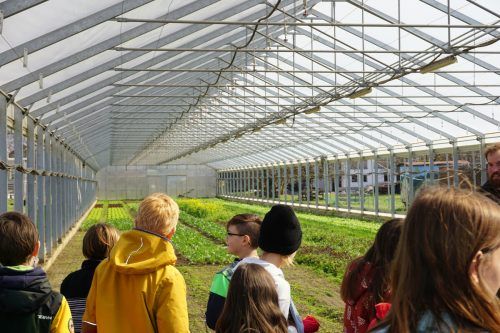Das Glashaus fanden die Schüler besonders spannend. BG Feldkirch