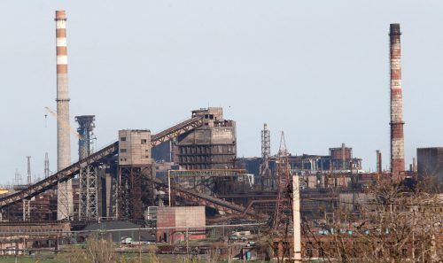 Die Aufnahme zeigt das Stahlwerk.