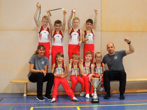 Die erfolgreichen Turner der TS Lustenau. TS Lustenau