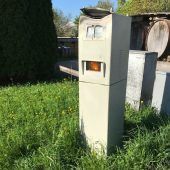 Radarbox gesprengt