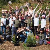 Schüler engagieren sich für klimafitten Wald
