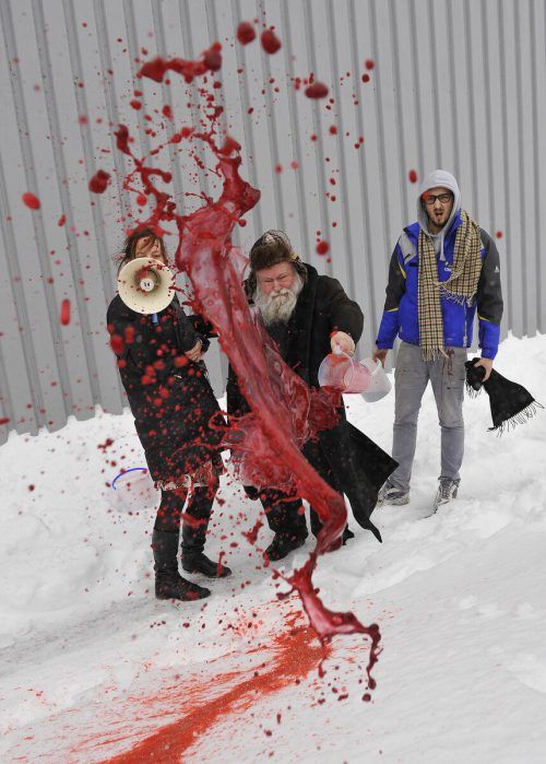 Hermann Nitsch sorgte mit seinen Kunstaktionen für Aufsehen.